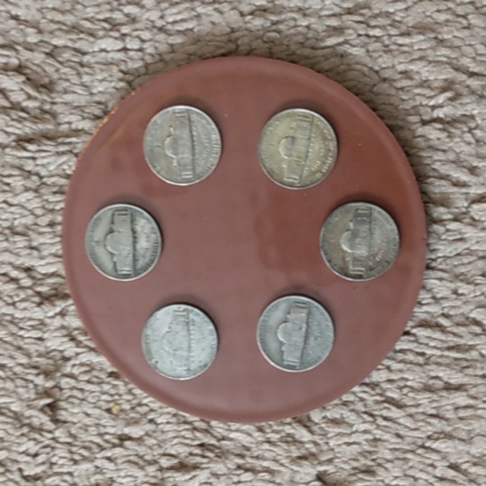 One Set Of Six (6) 1945 Liberty Nickels - Picture 2 of 6